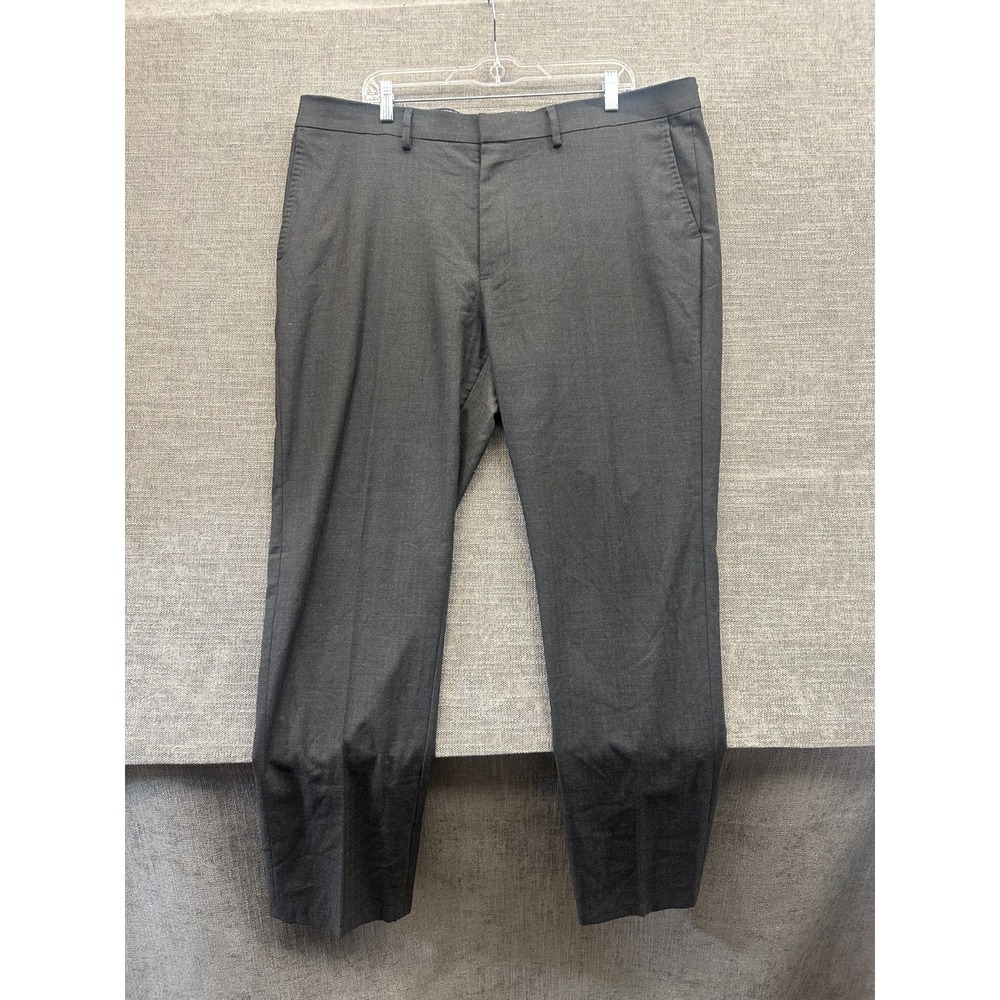 JM Haggar Signature Dress Pants Mens 40x32 Black High RIse Creer Tailored‎ Fit